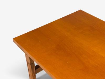 T H Robsjohn Gibbings Rare Trapeza End Table Walnut Greece 1960s