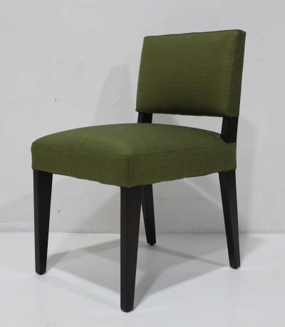 T H Robsjohn Gibbings Robsjohn Gibbings Dining Chairs in Donghia Upholstery