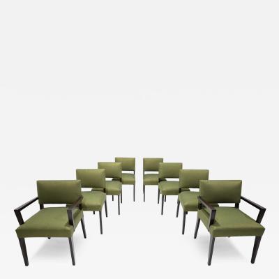 T H Robsjohn Gibbings Robsjohn Gibbings Dining Chairs in Donghia Upholstery