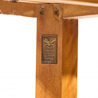 T H Robsjohn Gibbings Robsjohn Gibbings for Widdicomb Bleached Mahogany Dropside Console Table