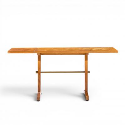 T H Robsjohn Gibbings Robsjohn Gibbings for Widdicomb Bleached Mahogany Dropside Console Table