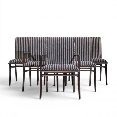 T H Robsjohn Gibbings Robsjohn Gibbings for Widdicomb Ebonized Walnut Dining Chairs Set of 6