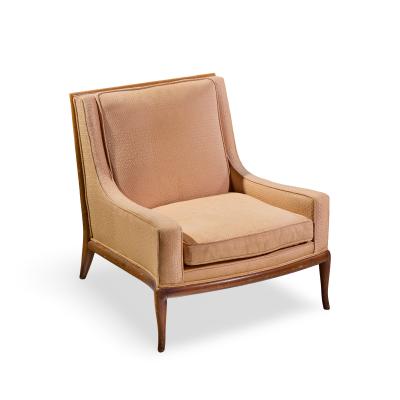 T H Robsjohn Gibbings Robsjohn Gibbings for Widdicomb Mid Century Bleached Mahogany Lounge Chair