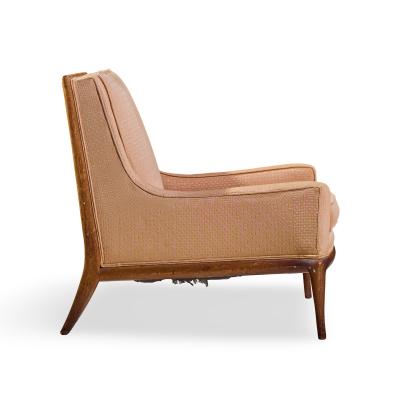 T H Robsjohn Gibbings Robsjohn Gibbings for Widdicomb Mid Century Bleached Mahogany Lounge Chair