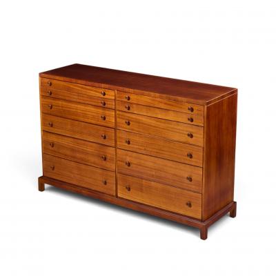 T H Robsjohn Gibbings Robsjohn Gibbings for Widdicomb Mid Century Mahogany 12 Drawer Dresser
