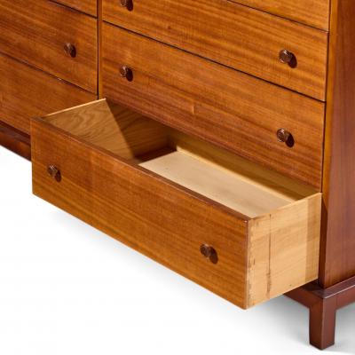 T H Robsjohn Gibbings Robsjohn Gibbings for Widdicomb Mid Century Mahogany 12 Drawer Dresser