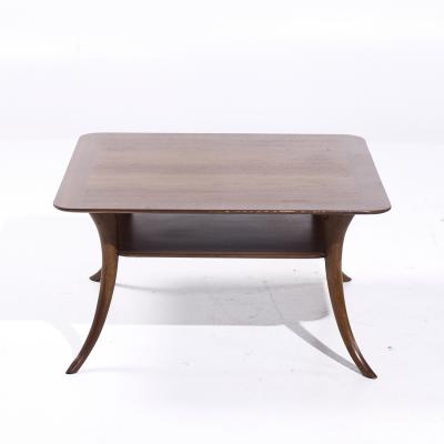 T H Robsjohn Gibbings Robsjohn Gibbings for Widdicomb Mid Century Sabre Leg Mahogany Coffee Table