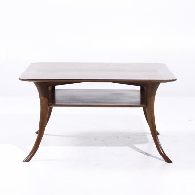 T H Robsjohn Gibbings Robsjohn Gibbings for Widdicomb Mid Century Sabre Leg Mahogany Coffee Table