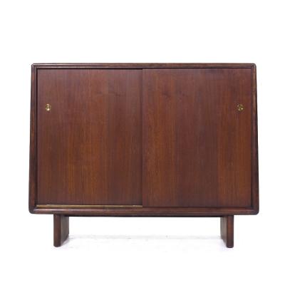 T H Robsjohn Gibbings Robsjohn Gibbings for Widdicomb Mid Century Sliding Door Cabinet Credenza