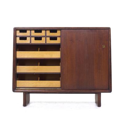 T H Robsjohn Gibbings Robsjohn Gibbings for Widdicomb Mid Century Sliding Door Cabinet Credenza