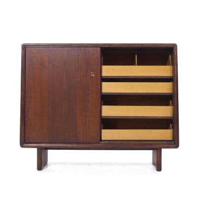 T H Robsjohn Gibbings Robsjohn Gibbings for Widdicomb Mid Century Sliding Door Cabinet Credenza