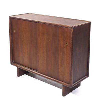 T H Robsjohn Gibbings Robsjohn Gibbings for Widdicomb Mid Century Sliding Door Cabinet Credenza