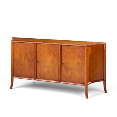 T H Robsjohn Gibbings Robsjohn Gibbings for Widdicomb Mid Century Walnut Credenza