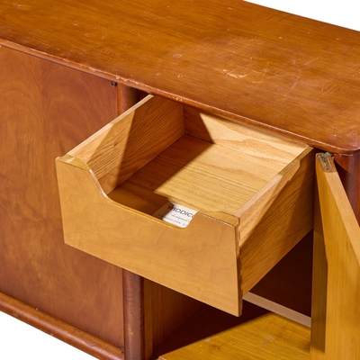T H Robsjohn Gibbings Robsjohn Gibbings for Widdicomb Mid Century Walnut Credenza