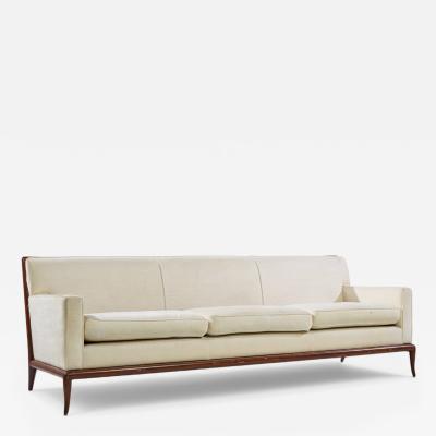 T H Robsjohn Gibbings Robsjohn Gibbings for Widdicomb Mid Century Walnut Sofa