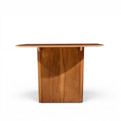 T H Robsjohn Gibbings Robsjohn Gibbings for Widdicomb Walnut Expanding Dining Table with 2 Leaves