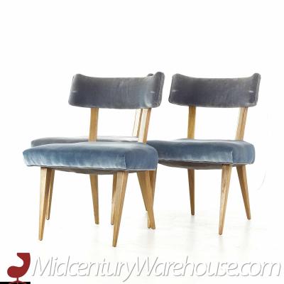 T H Robsjohn Gibbings Robsjohn Style Mid Century Dining Chairs Set of 3