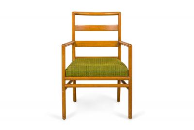 T H Robsjohn Gibbings Set of 3 T H Robsjohn Gibbings for Widdicomb Green Seat Dining Chairs