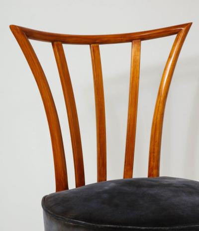 T H Robsjohn Gibbings Set of Four Mid Century Modern Chairs in the Manner of Robsjohn Gibbings