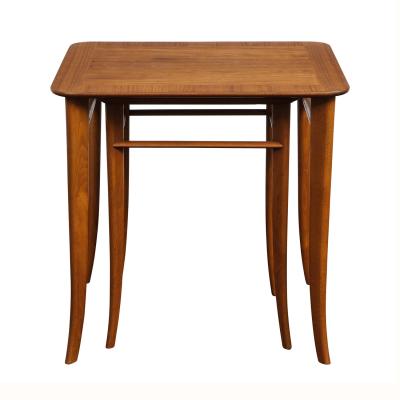 T H Robsjohn Gibbings T H Robsjohn Gibbings Elegant Pair of Nesting Tables 1950s