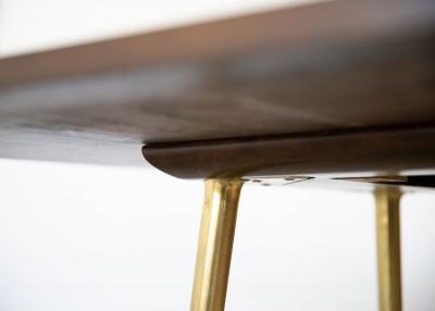 T H Robsjohn Gibbings T H Robsjohn Gibbings Flip Top Convertible Console Table for Widdicomb 1950s