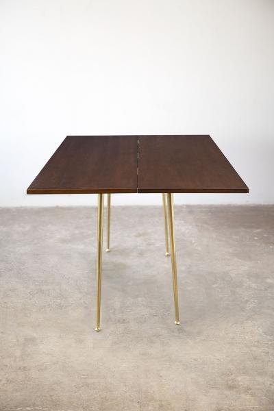 T H Robsjohn Gibbings T H Robsjohn Gibbings Flip Top Convertible Console Table for Widdicomb 1950s