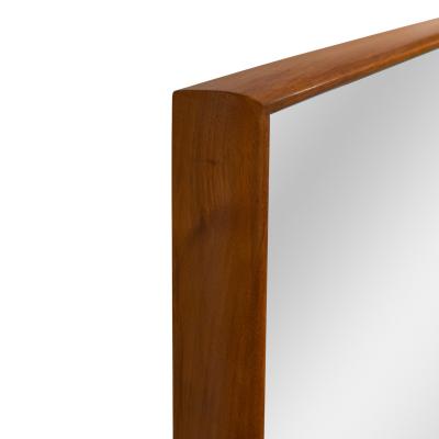 T H Robsjohn Gibbings T H Robsjohn Gibbings Large Tailored Mirror in Walnut 1954 Signed 