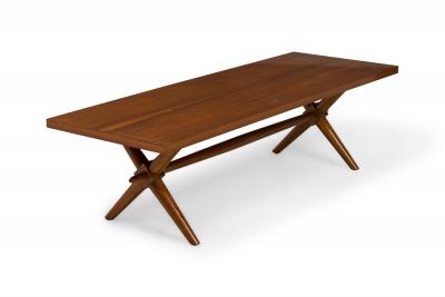 T H Robsjohn Gibbings T H Robsjohn Gibbings Mid Century American Modern Walnut Low Coffee Table