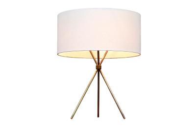 T H Robsjohn Gibbings T H Robsjohn Gibbings Model 170 Brass Tripod Table Lamp for Hansen