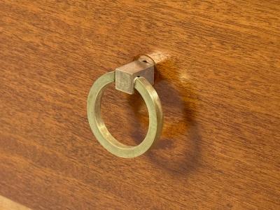 T H Robsjohn Gibbings T H Robsjohn Gibbings Nightstands Mahogany Brass USA 1960s