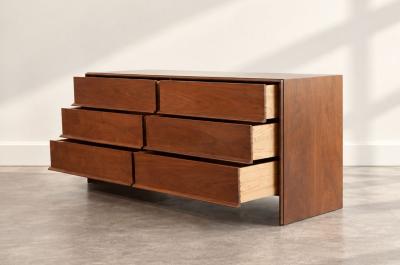 T H Robsjohn Gibbings T H Robsjohn Gibbings Thin Line Walnut Dresser C 1950s