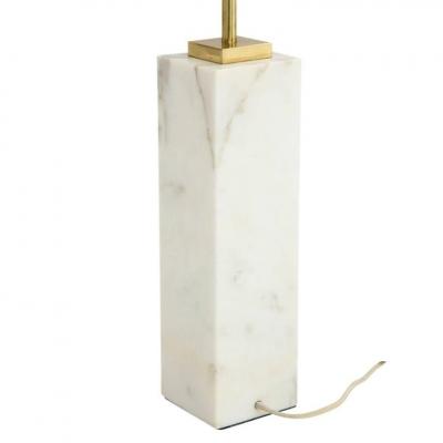 T H Robsjohn Gibbings T H Robsjohn Gibbings for Hansen Table Lamp White Marble Brass