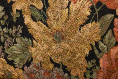 T H Robsjohn Gibbings T H Robsjohn Gibbings for Widdicomb French Walnut and Floral Armchair