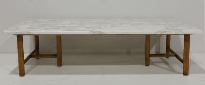 T H Robsjohn Gibbings T H Robsjohn Gibbings for Widdicomb Mid Century Marble Cocktail Table