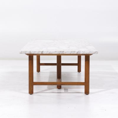 T H Robsjohn Gibbings T H Robsjohn Gibbings for Widdicomb Mid Century Marble Coffee Table
