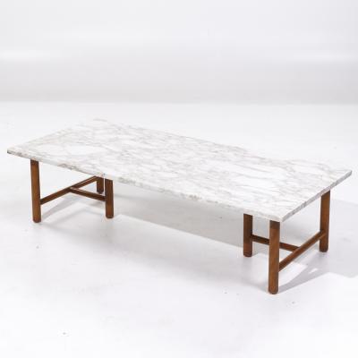 T H Robsjohn Gibbings T H Robsjohn Gibbings for Widdicomb Mid Century Marble Coffee Table