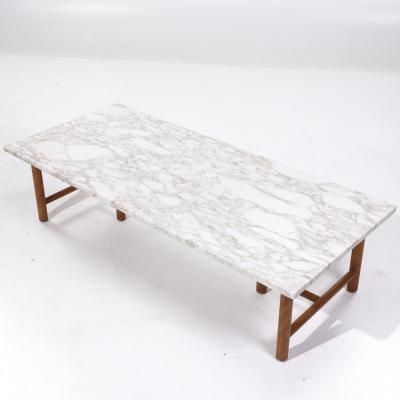T H Robsjohn Gibbings T H Robsjohn Gibbings for Widdicomb Mid Century Marble Coffee Table