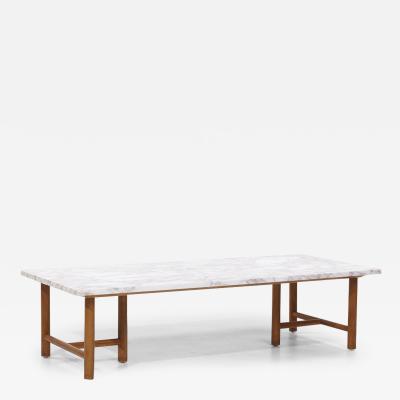 T H Robsjohn Gibbings T H Robsjohn Gibbings for Widdicomb Mid Century Marble Coffee Table