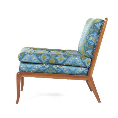 T H Robsjohn Gibbings T H Robsjohn Gibbings for Widdicomb Mid Century Slipper Lounge Chairs Pair