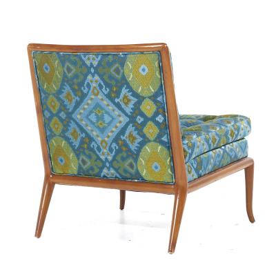 T H Robsjohn Gibbings T H Robsjohn Gibbings for Widdicomb Mid Century Slipper Lounge Chairs Pair