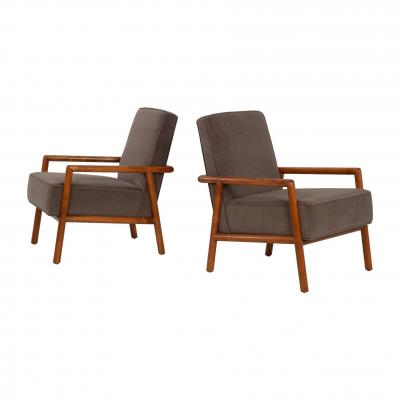 T H Robsjohn Gibbings T H Robsjohn Gibbings for Widdicomb Pair of Model 1601 Lounge Chairs 1955