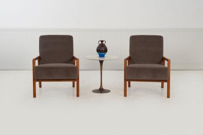 T H Robsjohn Gibbings T H Robsjohn Gibbings for Widdicomb Pair of Model 1601 Lounge Chairs 1955