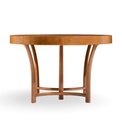T H Robsjohn Gibbings T H Robsjohn Gibbings for Widdicomb Walnut Expanding Dining Table with 3 Leaves