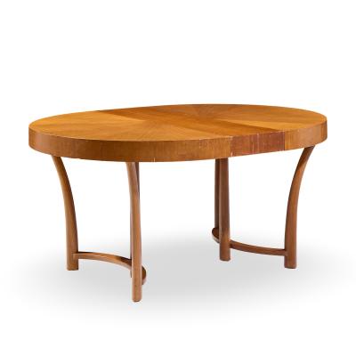 T H Robsjohn Gibbings T H Robsjohn Gibbings for Widdicomb Walnut Expanding Dining Table with 3 Leaves