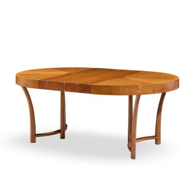 T H Robsjohn Gibbings T H Robsjohn Gibbings for Widdicomb Walnut Expanding Dining Table with 3 Leaves