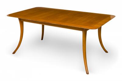 T H Robsjohn Gibbings T H Robsjohn Gibbings for Widdicomb Walnut Sabre Leg Dining Conference Table