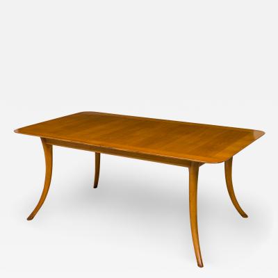 T H Robsjohn Gibbings T H Robsjohn Gibbings for Widdicomb Walnut Sabre Leg Dining Conference Table