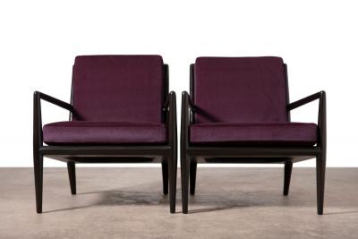 T H Robsjohn Gibbings TH Robsjohn Gibbings Lounge Chairs For Widdicomb