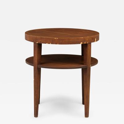 T H Robsjohn Gibbings Th Robsjohn Gibbings For Widdicomb Two Tier Circular End Side Table