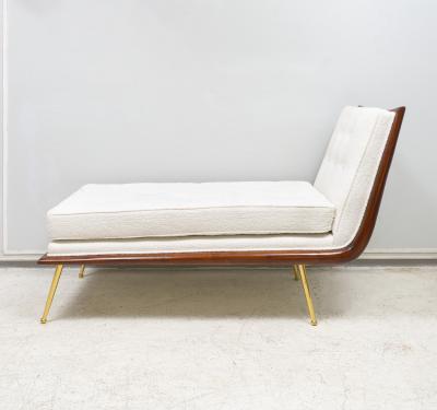 T H Robsjohn Gibbings Vintage Chaise Lounge in the Robsjohn Gibbings Manner